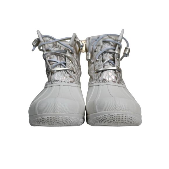 Sperry Womens 7 Medium Syren Gulf Duck Boot in Ivory NEW - Picture 4 of 11